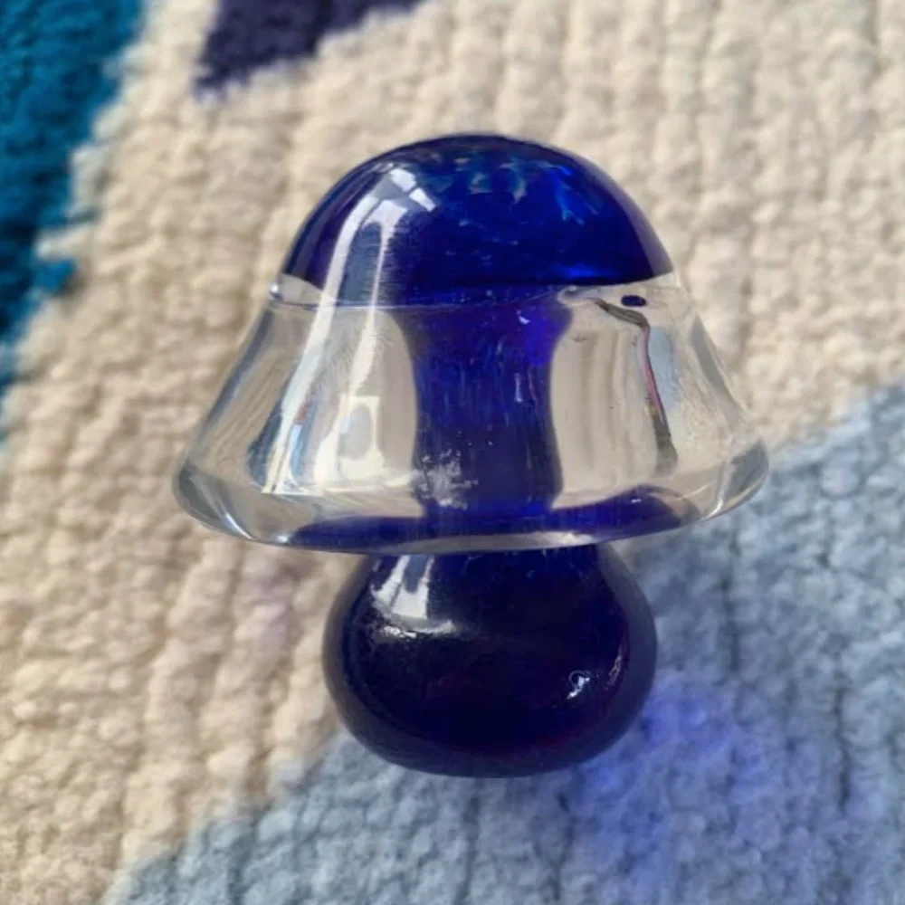 Mini Glass Mushroom